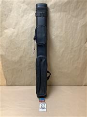 BLACK HAMPTON TWO PIECE POOL CUE CASE